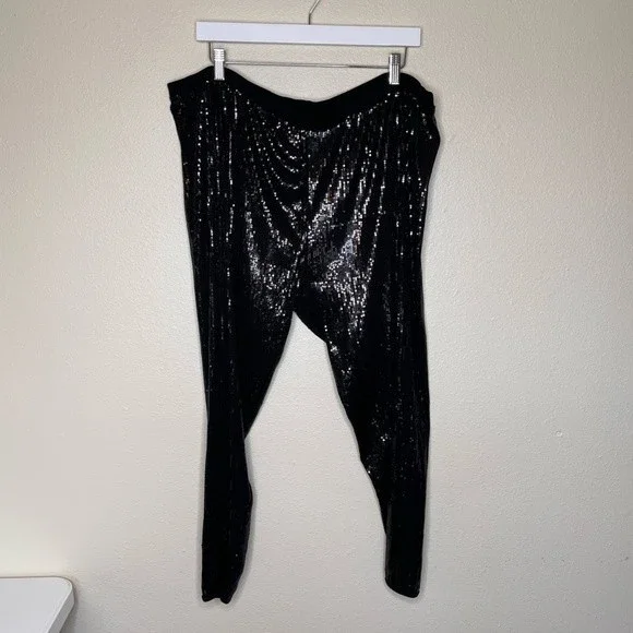 Black Sequin Women's Pants New With Tag 3x4× - Picture 12 of 13